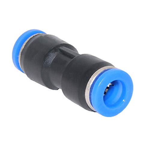Beduan Push to Connect Fitting, 5/32" Tube OD Pneumatic Quick Adapter Tubing Air Hose Line Pipe Fitting (Pack of 12) - size: 4mm (12Pcs)