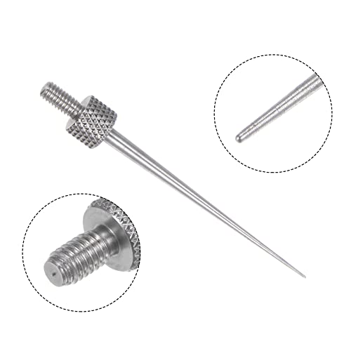 HARFINGTON 3pcs Needle Point Contact Points R0.15 M2.5 Thread 31mm Length 303 Stainless Steel Pointed Head for Dial Digital Indicators Depth Gauge - size: R0.15x31mm
