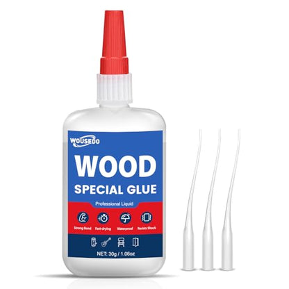 WOUSEDO Wood Glue 30g, Fast Drying Strong Adhesive for Wood Repair - size: Wood Glue