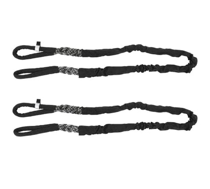 (2 Pack) 3/4" x 4' Gray Eye & Eye Synthetic Super Sling WLL (Vertical 11,880/ Choker 10,100/ Basket 23,760 lbs) - color: Gray: 3/4", size: 4 FT (2-Pack)