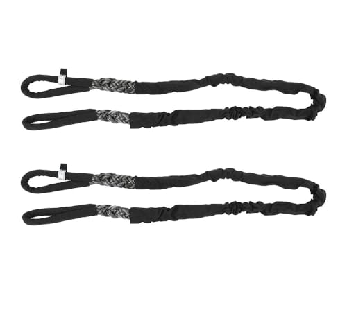 (2 Pack) 3/4" x 4' Gray Eye & Eye Synthetic Super Sling WLL (Vertical 11,880/ Choker 10,100/ Basket 23,760 lbs) - color: Gray: 3/4", size: 4 FT (2-Pack)