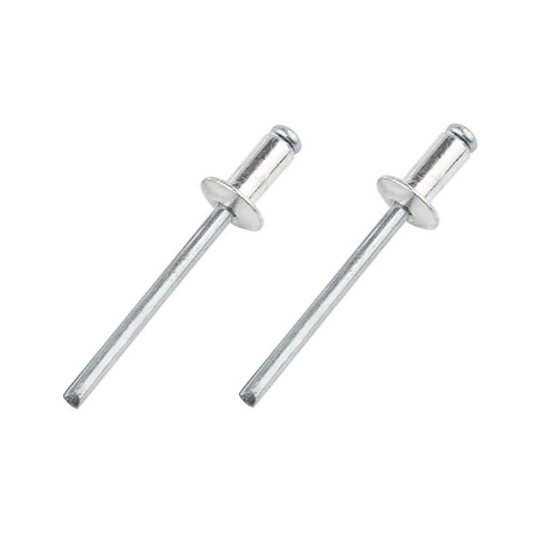 Maozaa 100Pcs 1/8" x 1/4" Aluminum Blind Rivets, Pop Rivets, Silver - color: Silver, size: 1/8" x 1/4"