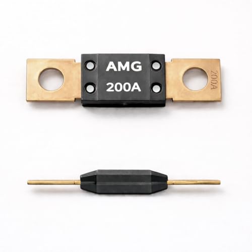 MGI SpeedWare MEGA Fuse Holder Kit with Fuse – Heavy Duty Bolt-Down Battery Fuse Block for Automotive, Marine, RV & High Current Power Distribution Systems (200 AMP) - size: 200 AMP
