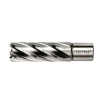 OSCARBIDE 13/16" x 2" HSS Annular Cutter 3/4" Weldon Shank Mag Drill Bit
