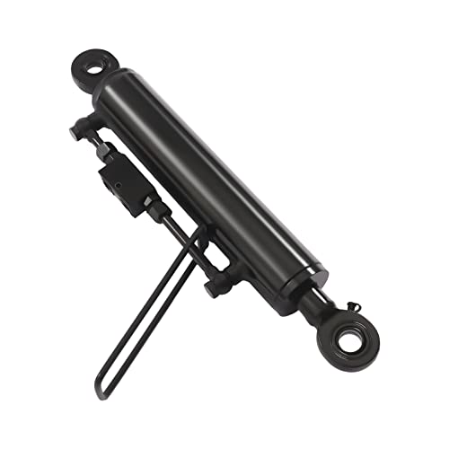 Double-Acting Hydraulic Cylinder, Hydraulic Top Link Cat. 2-2 with Locking Block 19 11/16-28” with 2 Hose and a 2-Way Check Valve Good Sealing for Tractors, Excavators