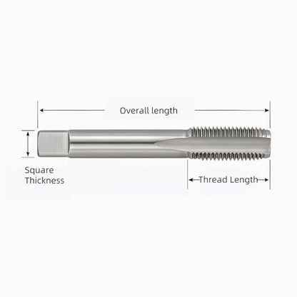 3/8"-18 NPT Tap and Die Set – GCr15 Alloy Steel Pipe Thread Tap and Hex Die Combo, Taper Thread Repair Tool for Conical Pipe Fittings - size: 3/8"-18