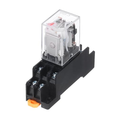 MECCANIXITY 2 Set AC12V Electromagnetic Power Relay 10A 8-Pin AC/DC DPDT
