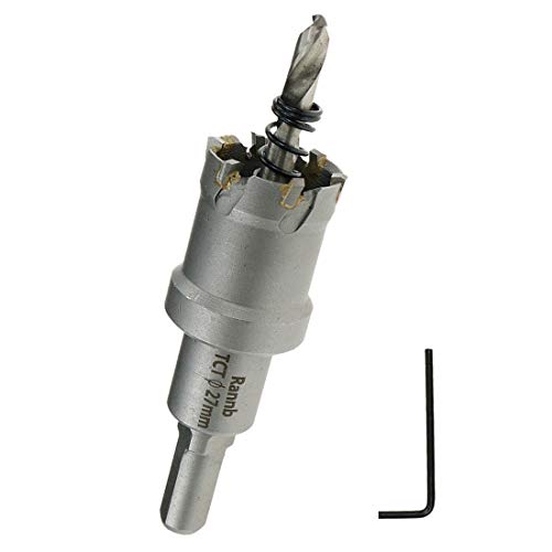 27mm/1.063" Cutting Dia Carbide Hole Cutter Hole Saw Drill Bit Heavy Duty for Stainless Steel - size: 1-1/16"/27mm