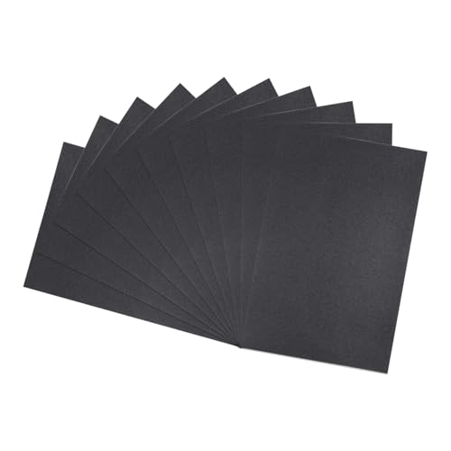 HARFINGTON 10pcs Sandpaper 150 Grit 18 x 12 Inch Waterproof Backing Silicon Carbide Abrasive Wet Dry Sanding Sheets for Wood Finishing, Metal Sanding, Automotive Polishing - size: 150 Grit