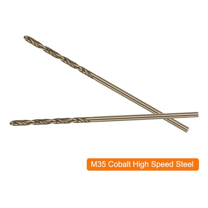 HARFINGTON 10pcs Cobalt Jobber Drill Bits 1.2mm / 0.047" M35 High Speed Steel HSS Twist Drilling Bit Tool for Stainless Steel Copper Wood Plastic and Other Hard Materials - size: 1.2mm