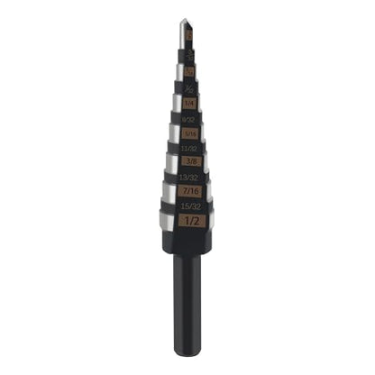 48-89-9201 Step Drill Bit for Milwau-kee Electric Tool, #1 1/8"-1/2"