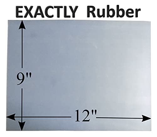 Silicone Rubber Sheet, 50A Durometer, Made in The USA, 1/16 inch Thick, 9” x 12” (1.6mm x 230mm x 305mm