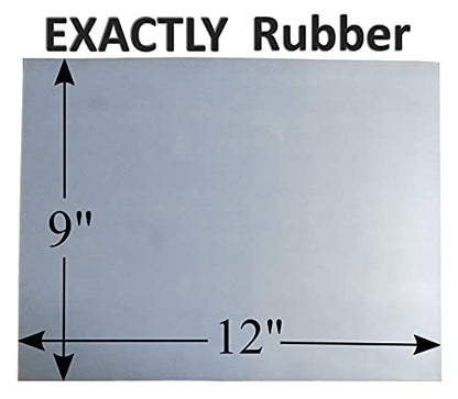 Silicone Rubber Sheet, 50A Durometer, Made in The USA, 1/16 inch Thick, 9” x 12” (1.6mm x 230mm x 305mm