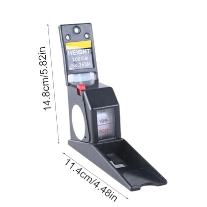 2Meter Wall Mounted Stadiometer Height Measuring Tape with Self Locking Feature and Wall Plate