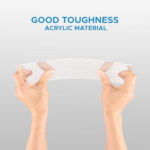 OMTech 10 Pack Clear Acrylic Sheets 12x8 Inch 3mm for Laser Engraving DIY - color: Clear, size: 12''x8''x1/8''