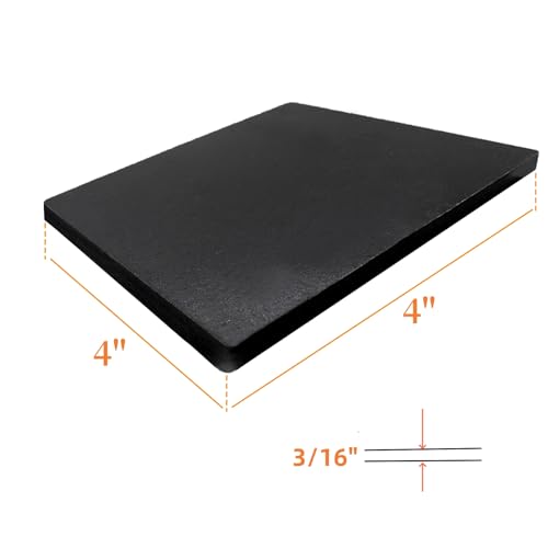 4Pack 3/16" A36 Steel Plate-4" x 4"Hot Rolled Steel Sheet,Weldable Metal Square Steel - size: 4x4x3*16"