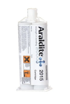 Araldite 2015-1 Toughened Epoxy Gel Kit for SMC, GRP (Fiberglass) (50ml/1.7oz w/Hand Plunger)