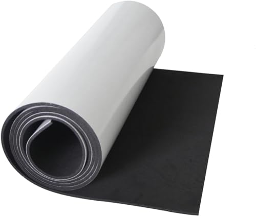 Self-Adhesive Neoprene Sponge Foam Sheet, 11.81"x59"x1/8" Closed Cell, Sound Deadening, Insulation, Weatherproofing, Padding, Easy Cut for Crafts, DIY(Black) - size: 11.81x59x1/8"