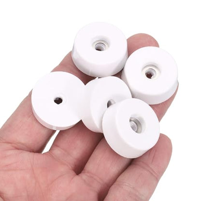 uxcell 8Pcs Rubber Bumper Feet, 0.35" H x0.98 W Round Pads with Stainless Steel Washer and Screws for Furniture, Appliances, Electronics - size: 0.35" H x0.98" W