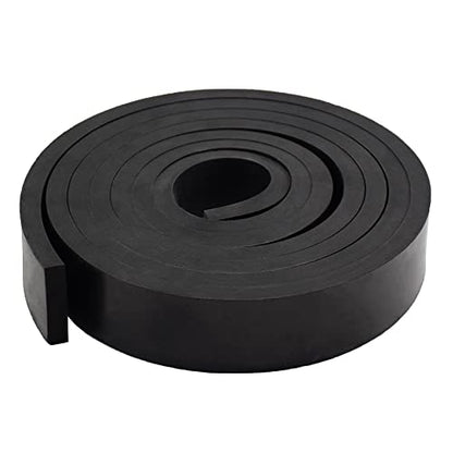 DEVNOL Rubber Strip 1/2(.500)" Thick X 2" Wide X 10'Long Grade 65A for Gasket, Surface Protection, Sealing - size: 1/2" x 2" x 10'
