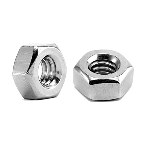 1/4-20 Hex Nuts 100Pcs 304 Stainless Steel 18-8, Full Thread, Hex Drive, Bright Finish by SG TZH - size: 1/4-20