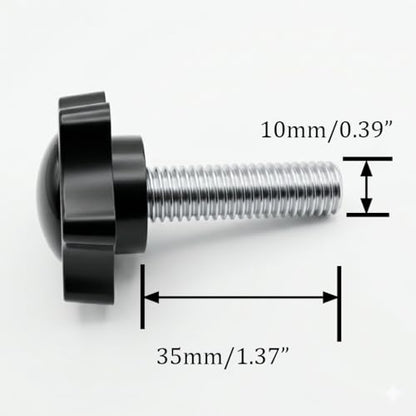 NACX M10 x 35mm Thread Clamping Knob, Thumb Screw, Star Hand Knob Tightening Screw Knob for Machinery, 8Pcs - size: M10 x 35mm