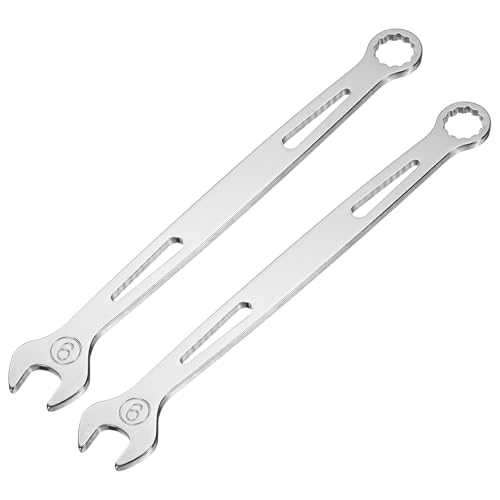 HARFINGTON 2Pcs Combination Wrench 9mm Metric 12-Point Box and Open End - size: 9mm
