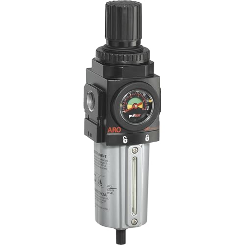 Ingersoll Rand ARO P39344-600-VS 1/2" NPT Air Filter-Regulator Piggyback - size: 1/2" NPT