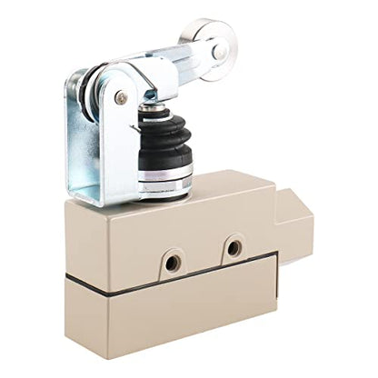 BAOMAIN Limit Switch BM-6104, Roller Lever Actuator, 15A 250VAC/380VAC Heavy Duty Sealed Micro Switch for Air Curtain and Industrial Doors, IP65 Waterproof, Replacement for TZ-6104