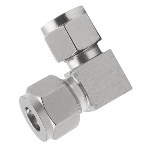 Stainless Steel Compression 90 Degree Elbow 1/2" OD x 1/2" OD 2pc - size: 1/2" OD