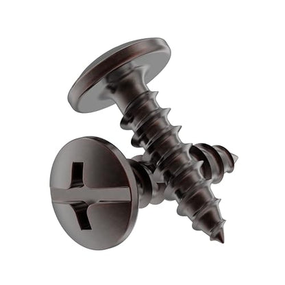 #8 x 5/8" Antique Copper Phillips-Slotted Truss Head Wood Screws - Pack of 25 - Heat-Treated Steel - TH858-SAC - color: Antique Copper