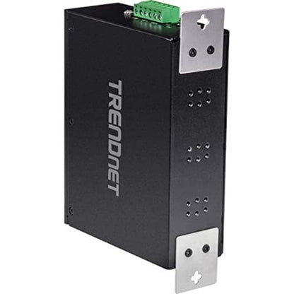 TRENDnet 16-Port Industrial Unmanaged Gigabit PoE+ DIN-Rail Switch,TI-PG162 - style: 14 Port Switch w/ 2 SFP Slots