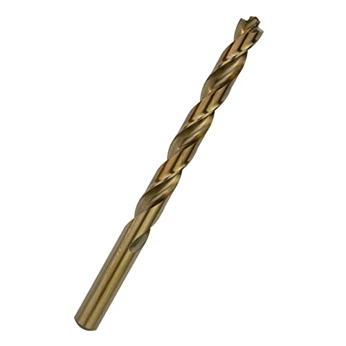 3/8 Inch Cobalt Drill Bit Set 5pcs Heavy-Duty Drill Bits for Metal, Steel, Cast Iron (3/8" x 5") - size: 3/8 in (5-Piece Set)