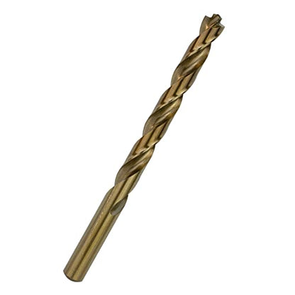 3/8 Inch Cobalt Drill Bit Set 5pcs Heavy-Duty Drill Bits for Metal, Steel, Cast Iron (3/8" x 5") - size: 3/8 in (5-Piece Set)