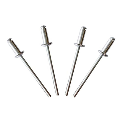 Maozaa 100Pcs 1/8" x 5/16" Aluminum Blind Rivets, Pop Rivets, Silver - color: Silver, size: 1/8" x 5/16"
