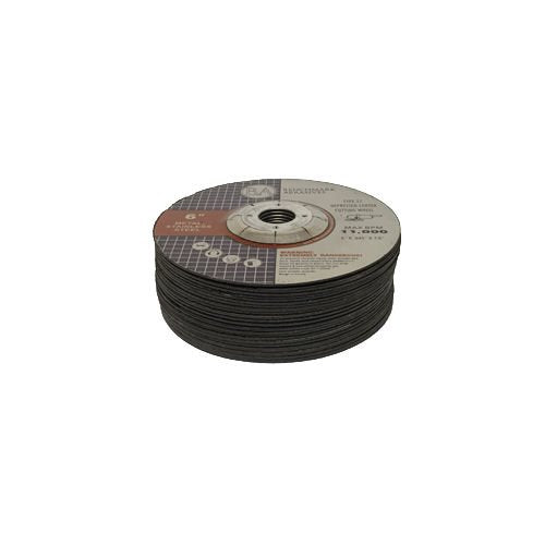 Benchmark Abrasives 6 Inch Aluminum Oxide Depressed Center Thin Type 1 Grinder Cut Off Wheels for Metal and More - .045" Thick 7/8" Arbor, Angle Grinder Cutting Disc, Grinding Cutting Wheel - 25 Pack