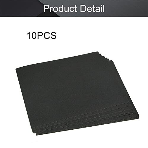 Utoolmart 180 Grits Sanding Sheets Wet Dry Silicon Carbide Sandpaper for Wood Furniture Metal Automotive Polishing 10pcs - color: 10pcs, size: 180 Grit