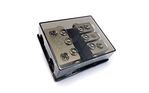KnuKonceptz Bassik High Current 3 Way 0 Gauge Fuse Distribution Block - 160 Amp - size: 160 Amp