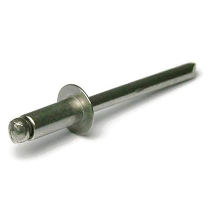 Stainless Steel Pop Rivets 5/32 Diameter #5 All 304 Stainless Steel Blind Rivets 5-3, 5/32" x 3/16" Grip (0.126-0.187) QTY 100 - size: 5-3, 5/32" x 3/16" Grip (0.126-0.187)