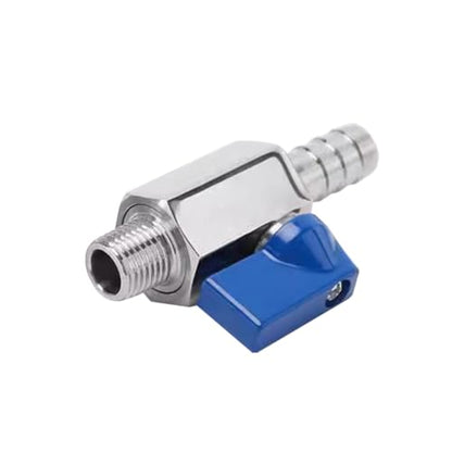 2Pcs Shut Off Valve 3/8" NPT Male x 5/16" Hose Barb Ball Valve - size: 3/8 MNPT x 5/16" Barb