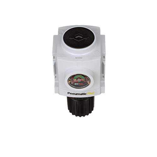 PneumaticPlus PPR3-N02BG High Flow Air Pressure Regulator, 1/4" NPT - size: 1/4" NPT (High Flow)
