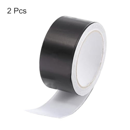 uxcell Aluminum Foil Tape 2 Inch x 10 Yards Black High Temperature Tape for HVAC, Sealing, Patching Hot and Cold Air Ducts 2 Pcs