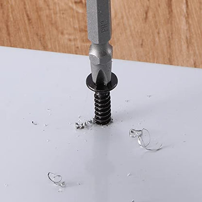 #10 x 5/8" Sheet Metal Screws 100Pcs 410 Stainless Steel Flat Head Fast Self Tapping Screws Black Oxide by SG TZH - size: #10 x 5/8"