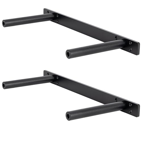 Floating Shelf Bracket ,Hidden Shelf Brackets (2 Pcs Additional Brackets 16 Inch -NO Kits), Matte Black - size: 16 Inch -2 Pcs Additional Brackets -NO KITS