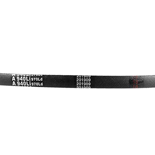 uxcell A940 V-Belts 940mm Inner Girth 13mm Top Width 8mm Thickness A-Section Rubber Drive Transmission Belt 2pcs - size: 37"