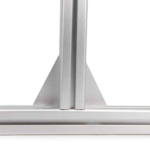 8PCS Corner Bracket Plate Outside Joining Plate for 3030 Series Aluminum Profile 3D Printer Frame (T-Silver-3030) - style: T-Silver-3030