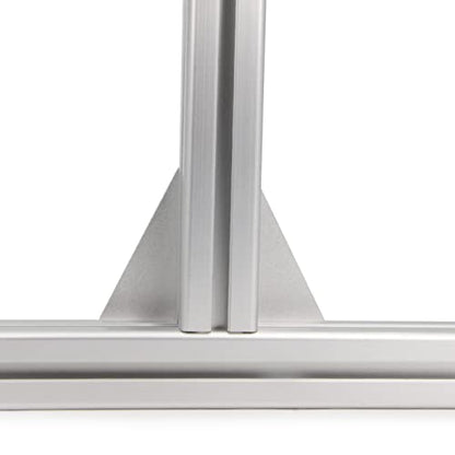8PCS Corner Bracket Plate Outside Joining Plate for 3030 Series Aluminum Profile 3D Printer Frame (T-Silver-3030) - style: T-Silver-3030