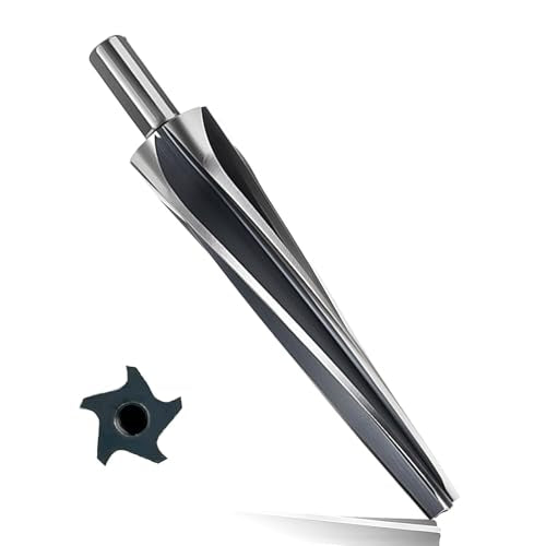 7 Degree Ball Joint Tapered Reamer 1-1/2” Per Foot Taper– M2 6542 High-Speed Tool Steel, Universal Reamer Tie Rod Drill Bit for Automotive & Construction – Precise & Durable with Easy Grip Design