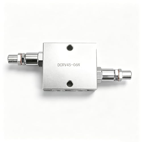 DCRV45-06N Dual Crossover Hydraulic Relief Cushion Valve,3/8” NPT Ports, 12 GPM Fit for Reversible Hydraulic Motor and Can Be Used as a Cushion Valve for a Double Acting Cylinder