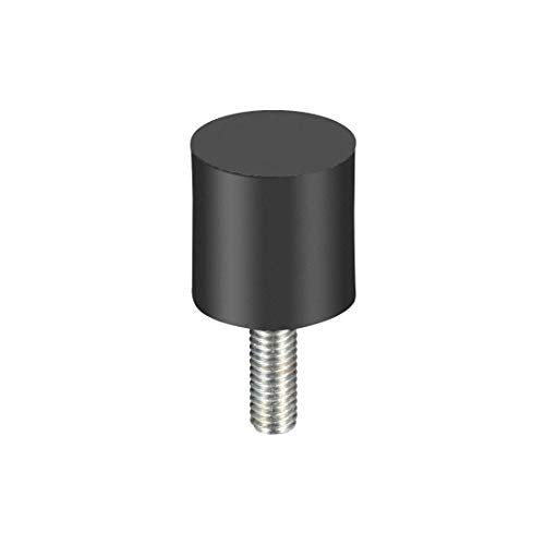 uxcell M6 Thread Rubber Mounts,Vibration Isolators,Cylindrical Shock Absorber with Studs 20mm x20mm 4pcs - size: M6x20x20mm